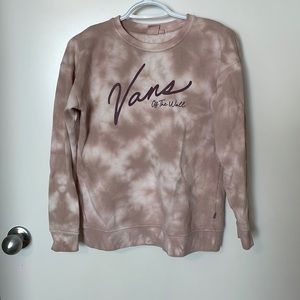 Vans pink and white sweater